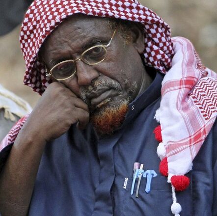 Hasan Dahir Aweys, leader of Somali rebel group Hizbul Islam, attends a ceremony in Afgoi U.S. Treasury Clarifies OFAC Sanctions Records; Hassan Dahir Aweys Remains Under U.S. and U.N. Sanctions