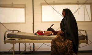 Somali woman in hospital