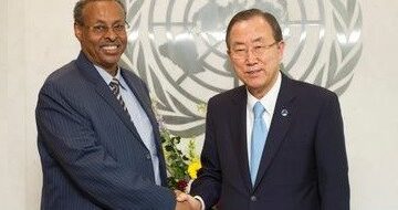 maxamed-banki-moon1 Somaliland region welcomes continuation of unity talks with federal government