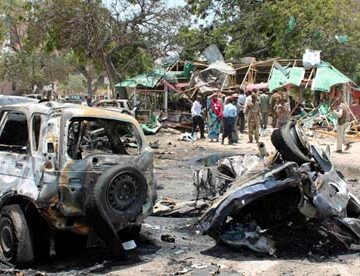 Somalia bombs kill at least 15 people at restaurant in Mogadishu