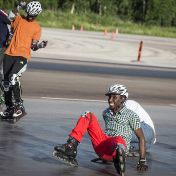 skate From Somalia via Sweden, With Skates