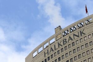 File photo of Turkey's Halkbank headquarters in Ankara