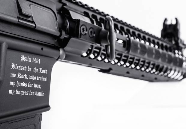 antimuslimgun Gun-maker creates ‘anti-Muslim’ gun complete with Bible verse