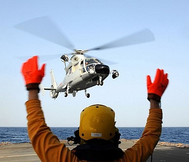 A Chinese helicopter China Has ‘Reached Consensus’ With Djibouti on Military Base