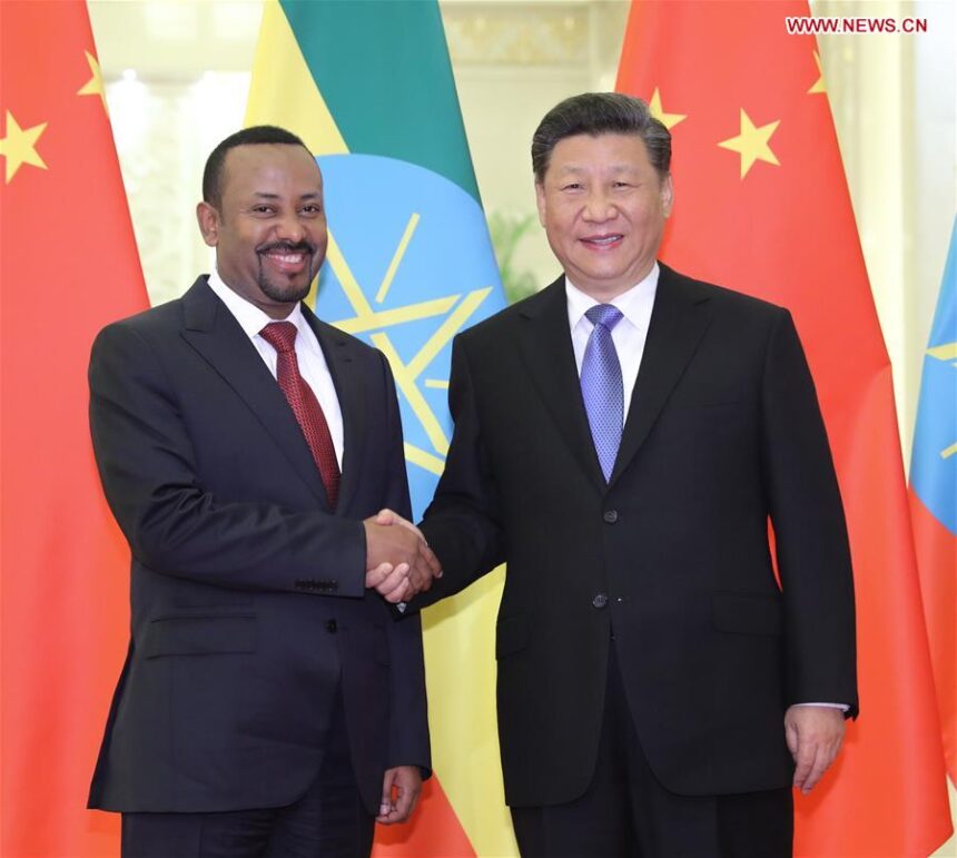 abiy-xi Xi meets Ethiopian prime minister