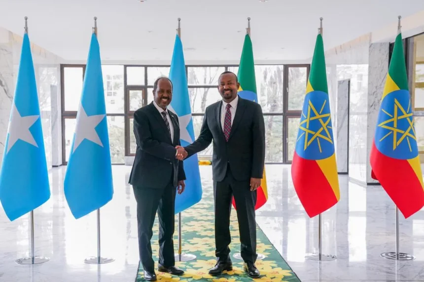 Hassan-abiy Ethiopia, Somalia call on UNSC to lift Somalia arms embargo