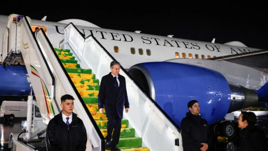 Blinken-in-Ethiopia Blinken arrives in Ethiopia as part of bid to boost US engagement in Africa
