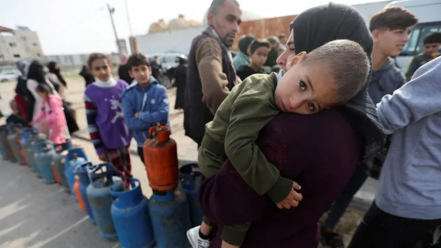 Gaza truce: Palestinians search for loved ones and check damaged homes