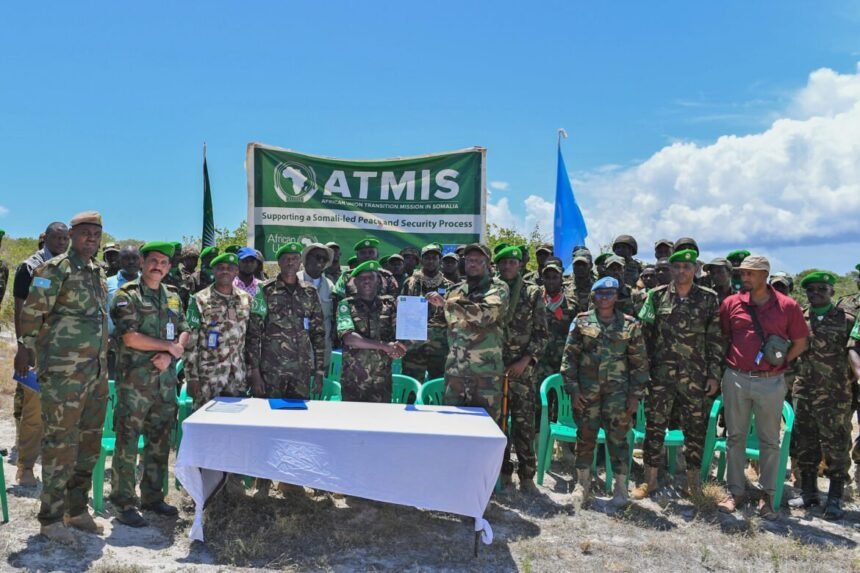 Burgavo Base handover marks end of ATMIS Phase Three drawdown