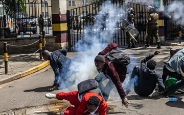 Protesters burn police station in Kenya demanding justice for Albert Ojwang