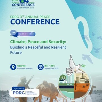PDRC Annual Conference-Climate, Peace and Security PDRC Annual Peace Conference: Reflections on Climate Change, Peace, and Security in Somalia