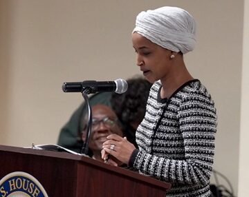 Ilhan Omar rep D-MN Man arrested after spraying unknown substance on Rep. Ilhan Omar at Minneapolis town hall