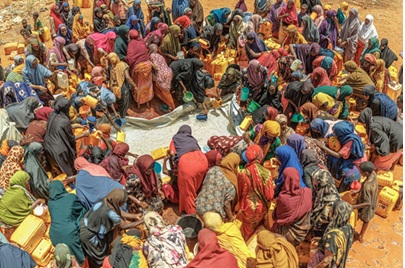 Baidoa- Madina Camp Millions facing hunger and water crisis in Somalia as world focuses on war in Middle East