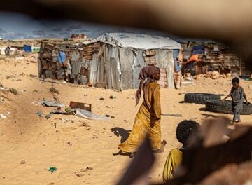 Kismayo- Ceel Cad IDP camp Aid cuts, drought and conflict leave Somalis desperate