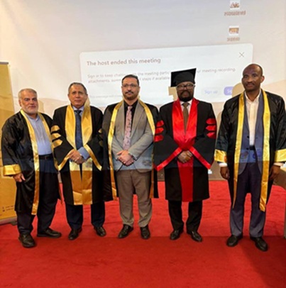 Mohamed Mursal - International Astrolabe University From Parliament to Academia: Dr. Mohamed Mursal Earns PhD with Highest Honors in Law and Political Science