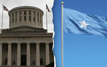 Ohio- Somali flag Red-state capital city sparks conservative fire over Somali flag-raising at city hall: ‘Excuse me?’