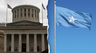 Ohio- Somali flag Red-state capital city sparks conservative fire over Somali flag-raising at city hall: ‘Excuse me?’