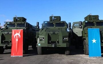 Turkey milatery assistance- Somalia Turkey’s New Armored Vehicles Arrive in Somalia as Political Questions Overshadow Military Cooperation