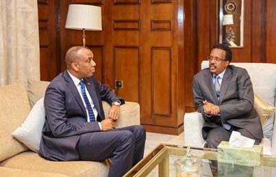 Hamza Meets with Farmaajo in Mogadishu as Somalia Moves Toward New Election Talks