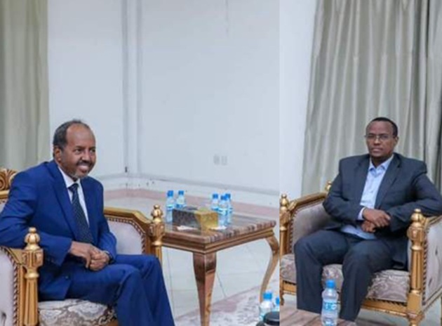 Guudlaawe and Hassan Sheekh Hassan Sheikh Backs Ali Gudlawe as Hirshabelle Election Tensions Rise