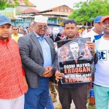 Jubaland-Turkey protest Jubaland Protests; Put Turkey’s Longstanding Somalia Partnership Under New Political Strain